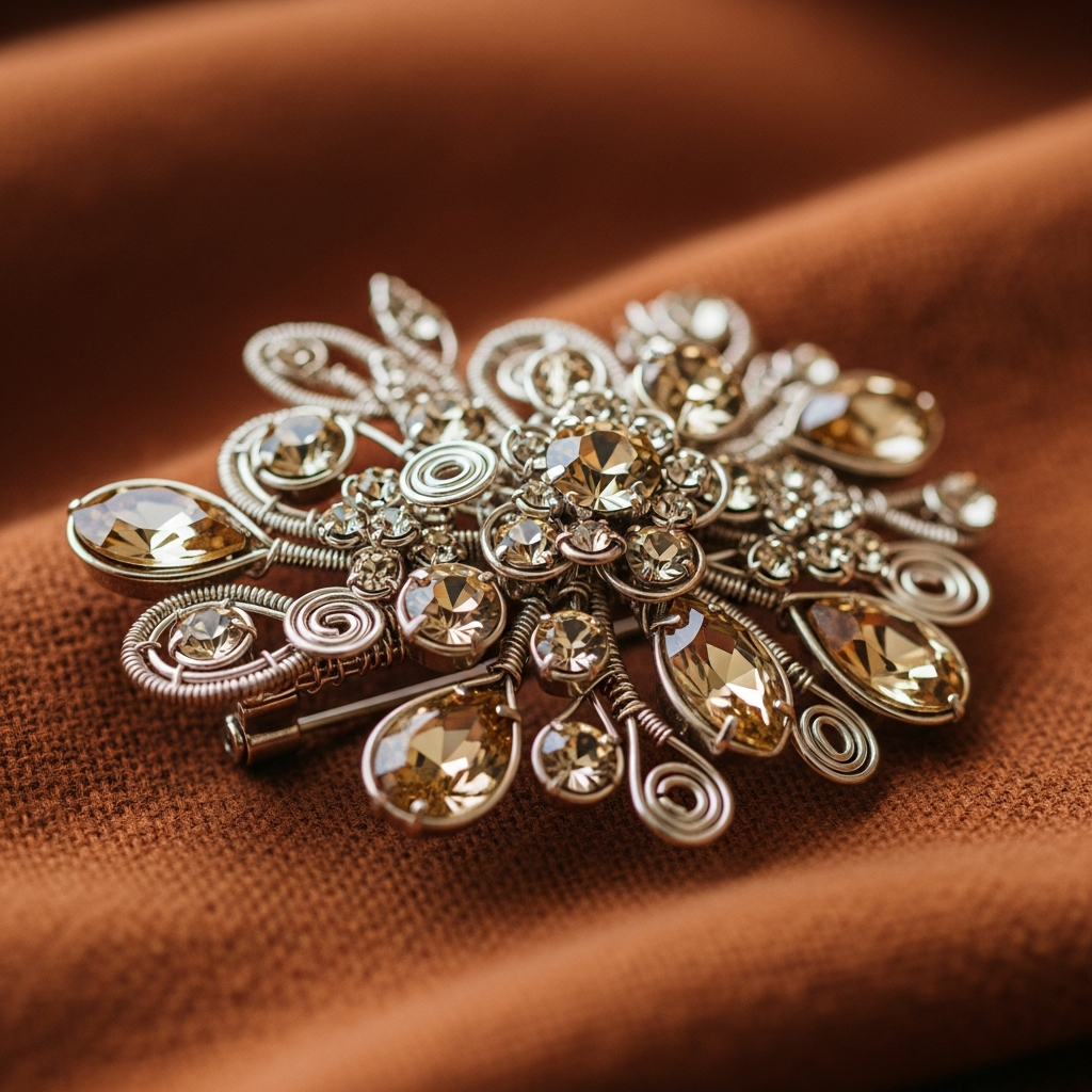 Готовая брошь — результат обучения